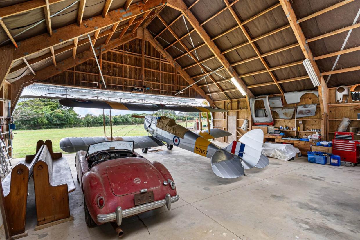 Former pilot's garage