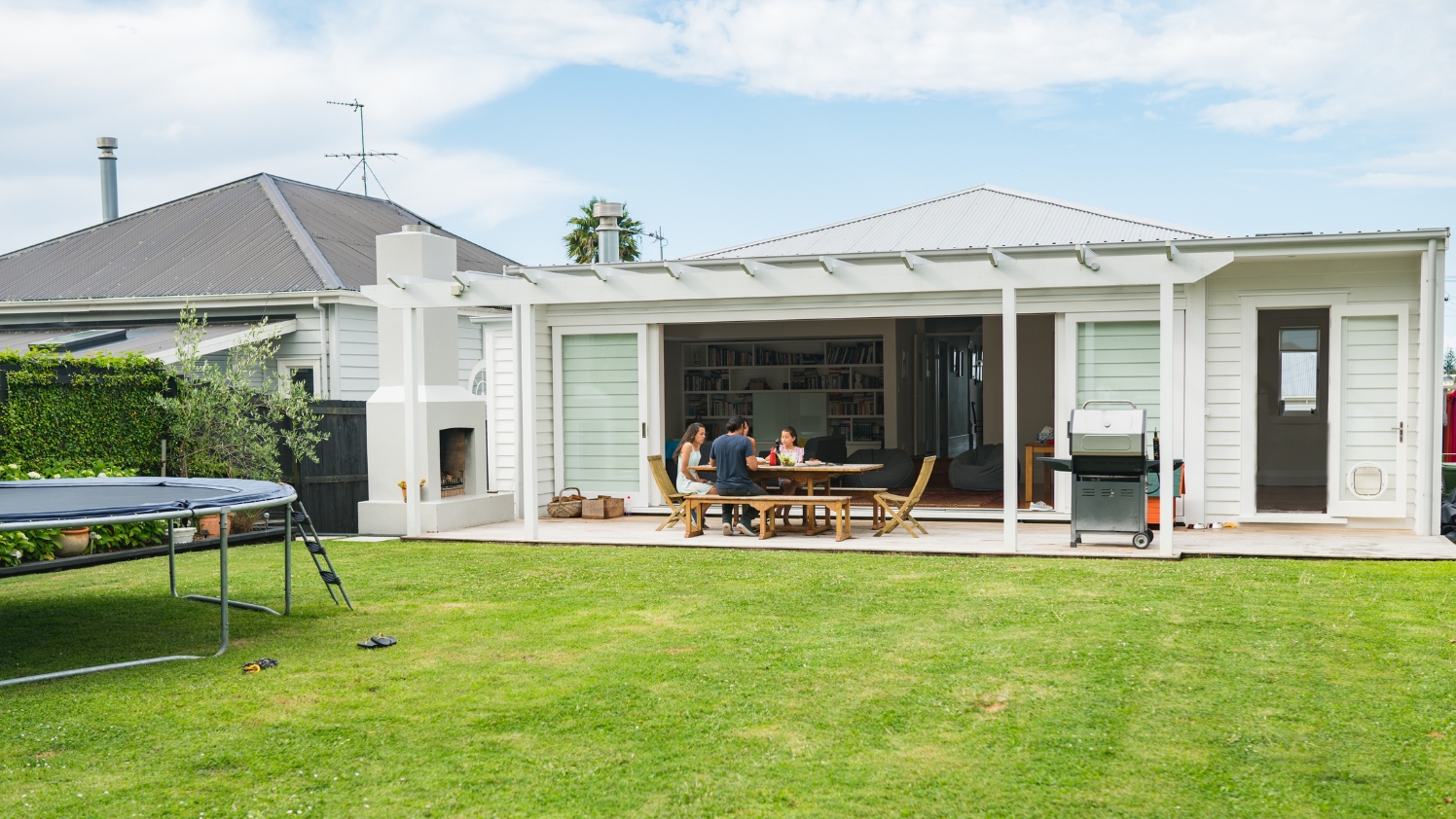 Image of home with indoor outdoor living in Auckland. 