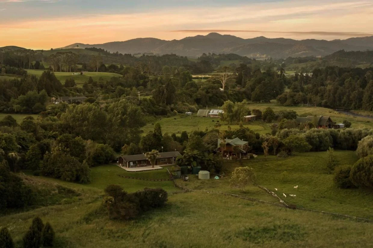 Aerial view of the property