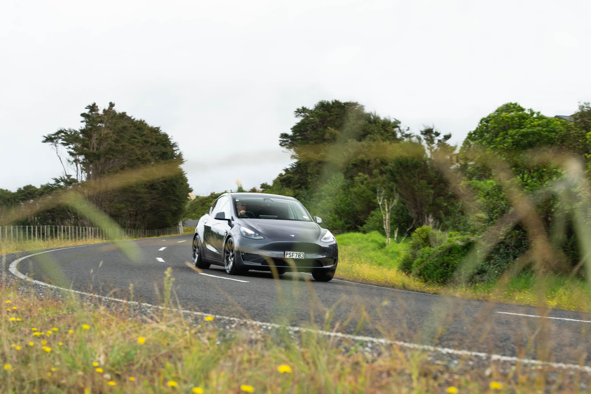 Tesla Model Y Performance 2023 Front Angle Drive By