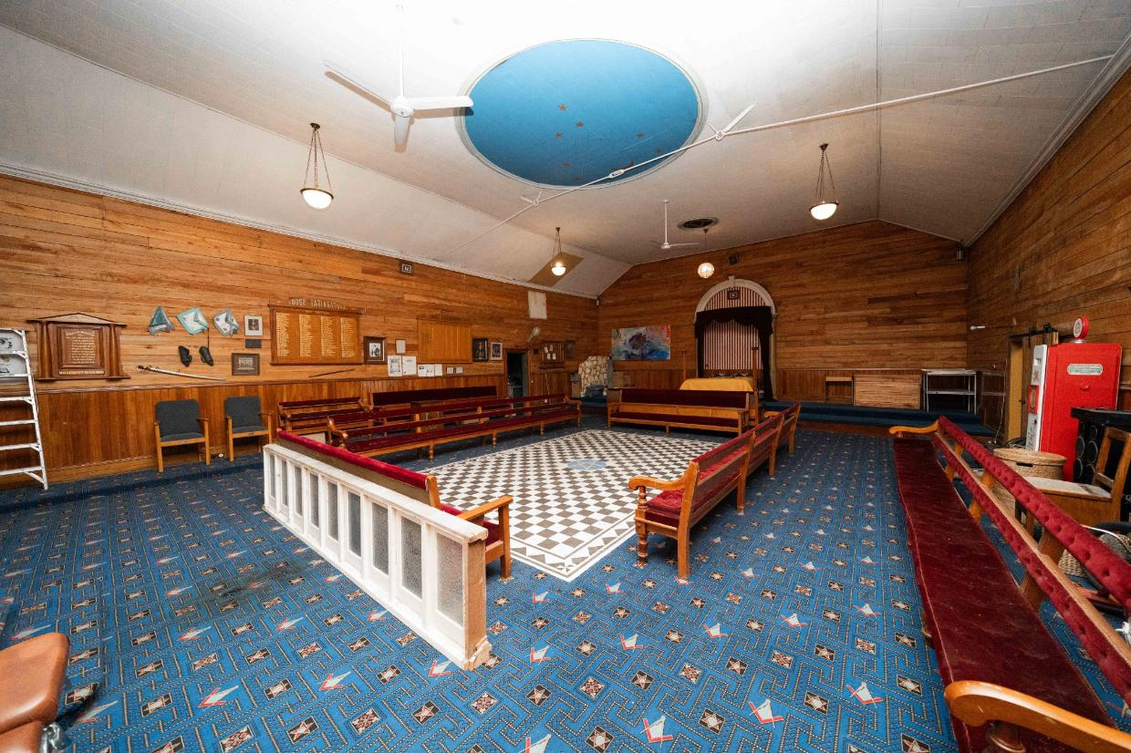 Flashback to the orginal masonic hall before the transformation. 