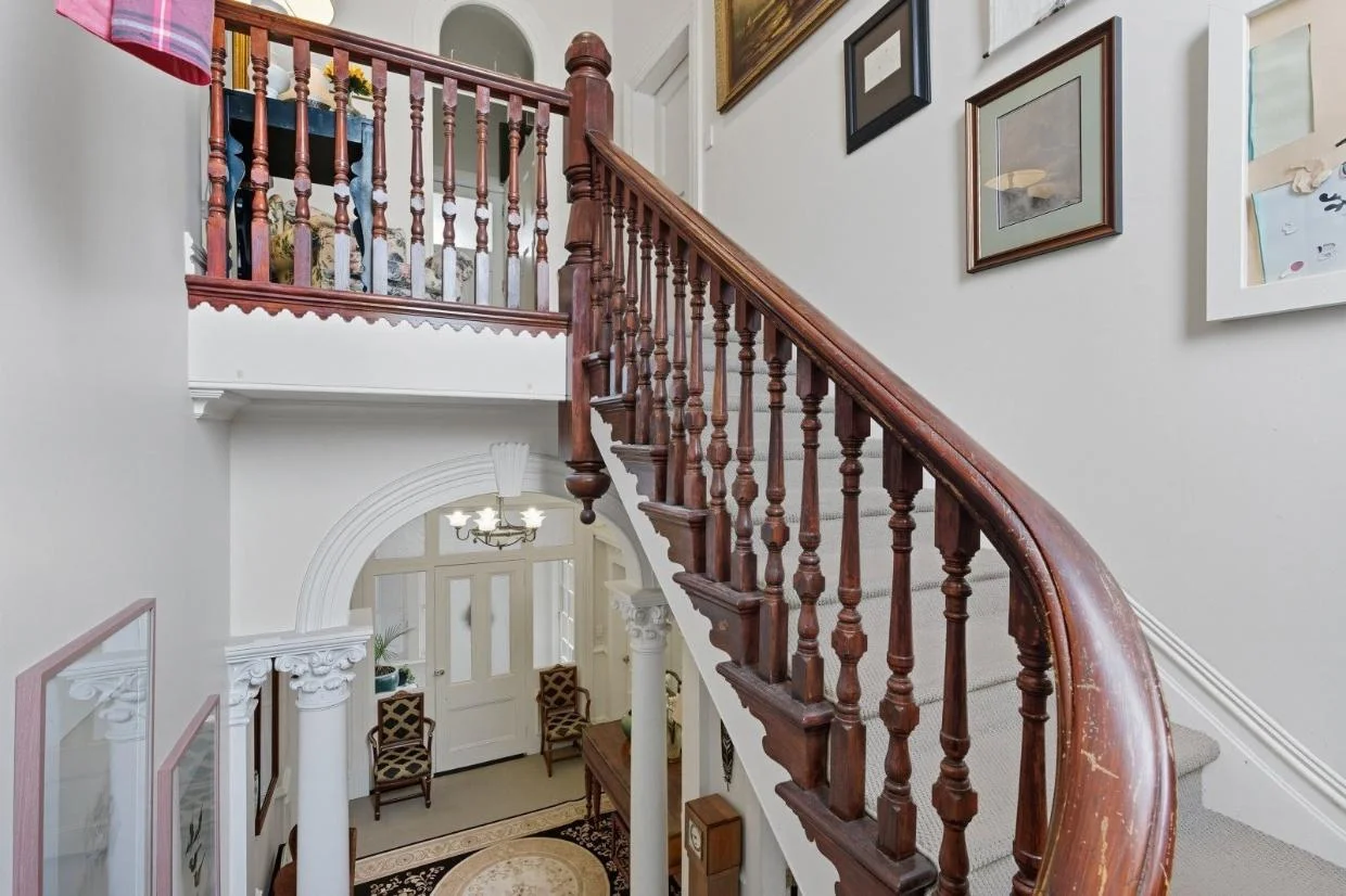The original carved staircase 