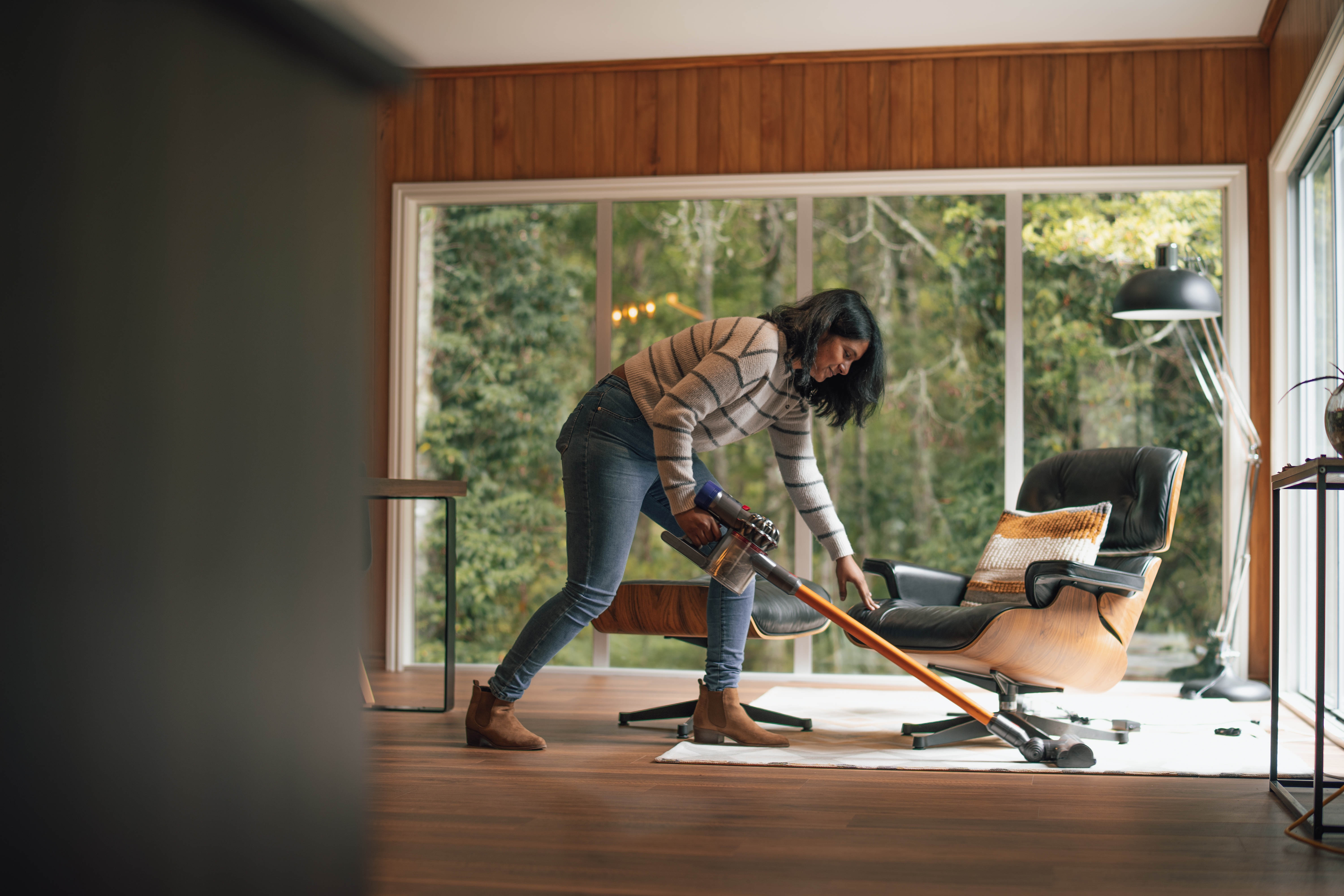 Cleaning up the house before open homes