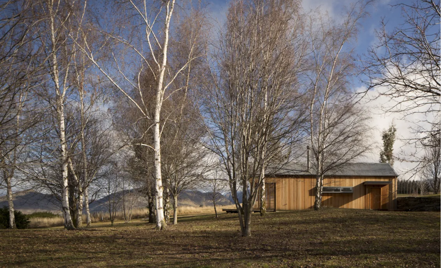 Guest house nestled in the woods