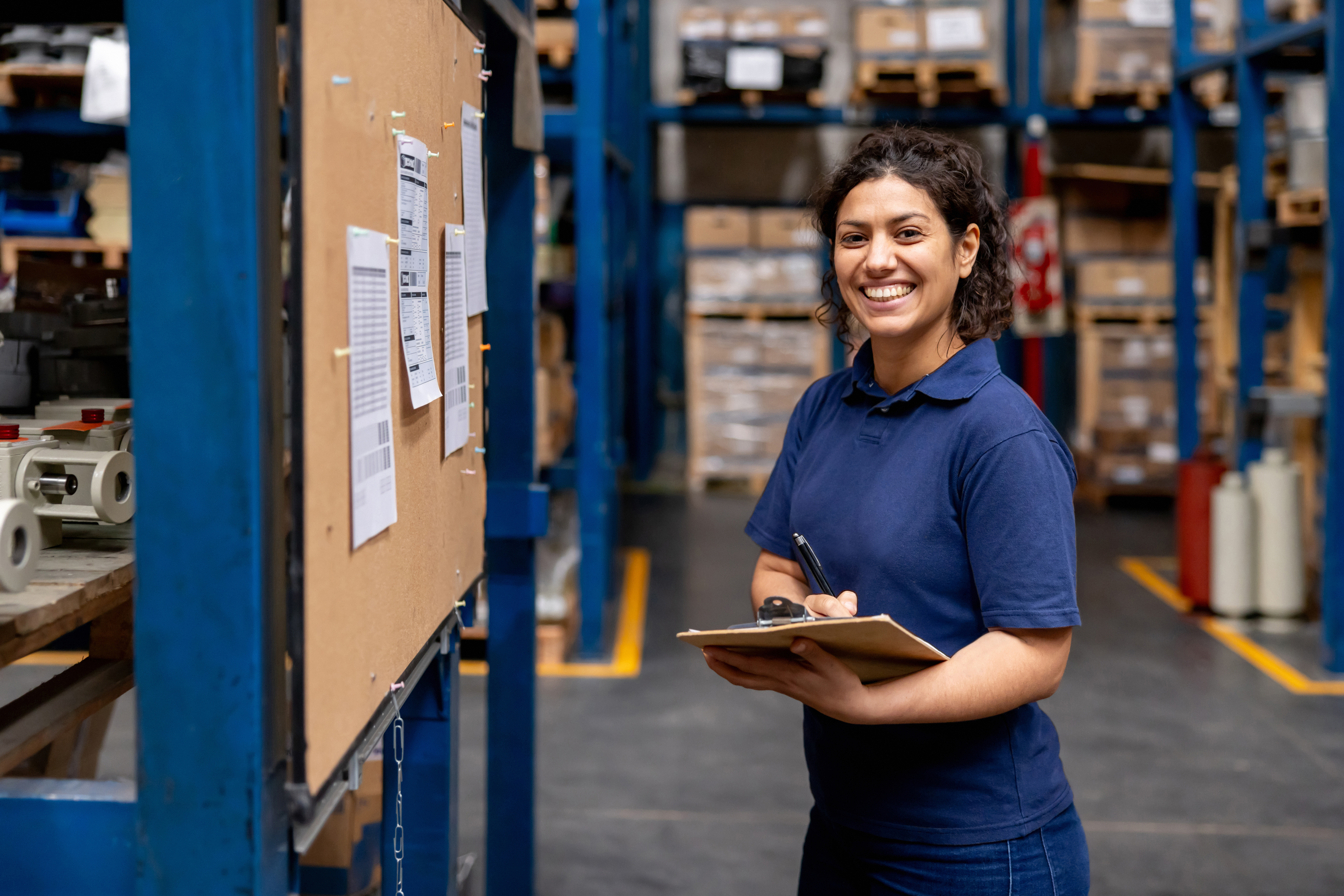 Female supply chain worker.