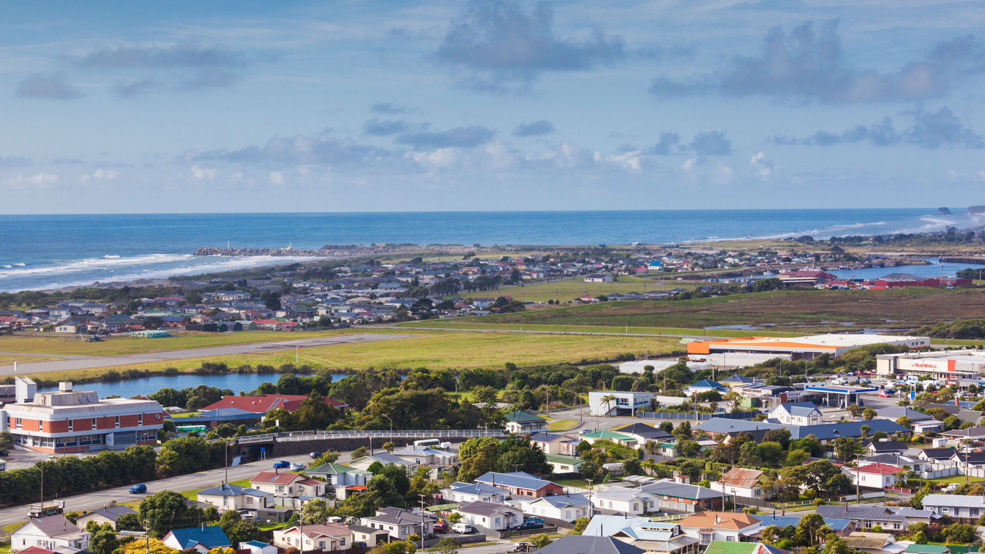 Greymouth, on New Zealand's west coast.