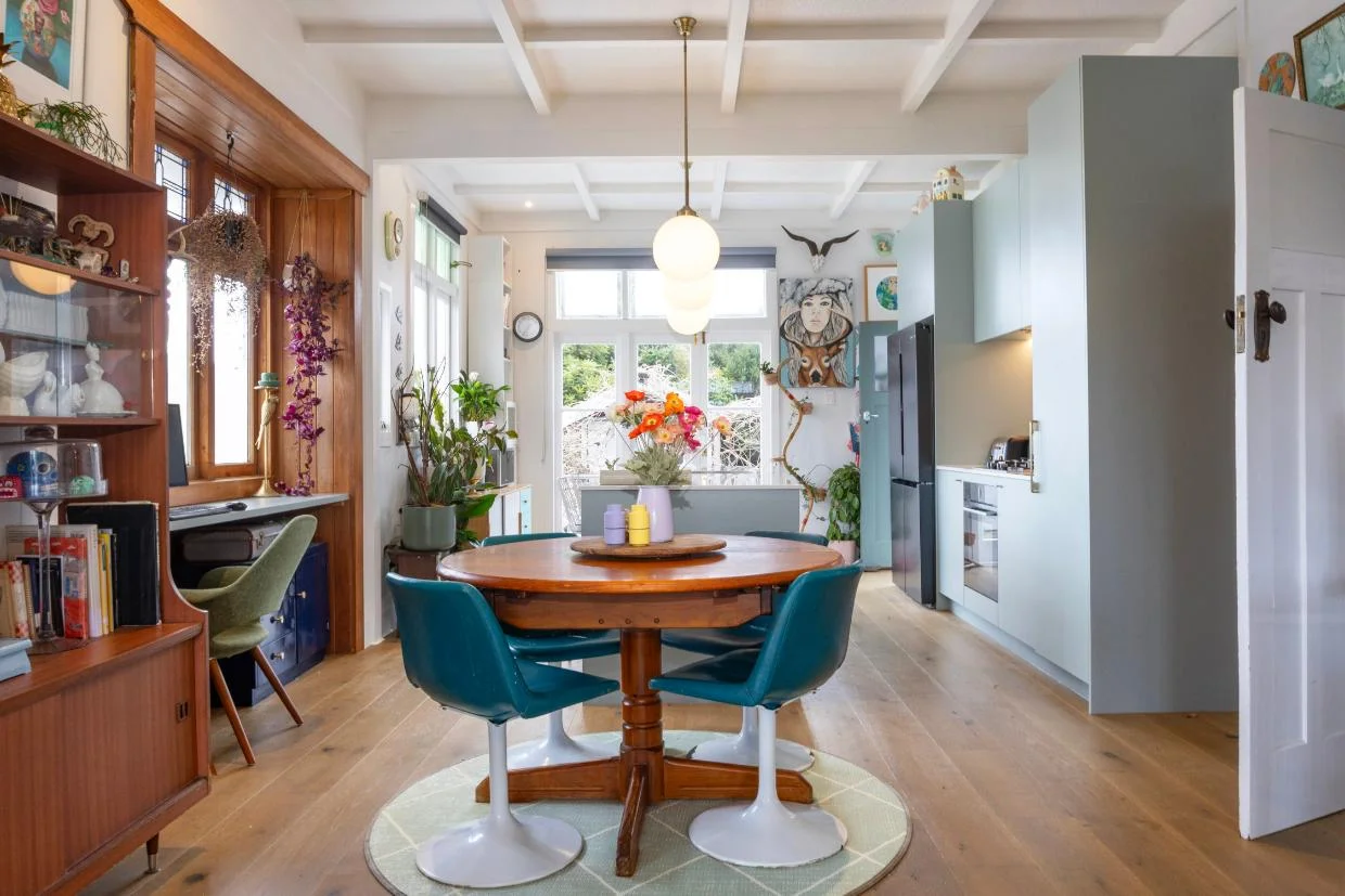 Dining room at New Lynn house