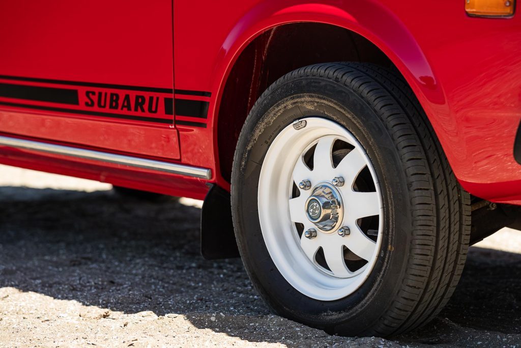 Subaru Brumby 1981 wheel detail 