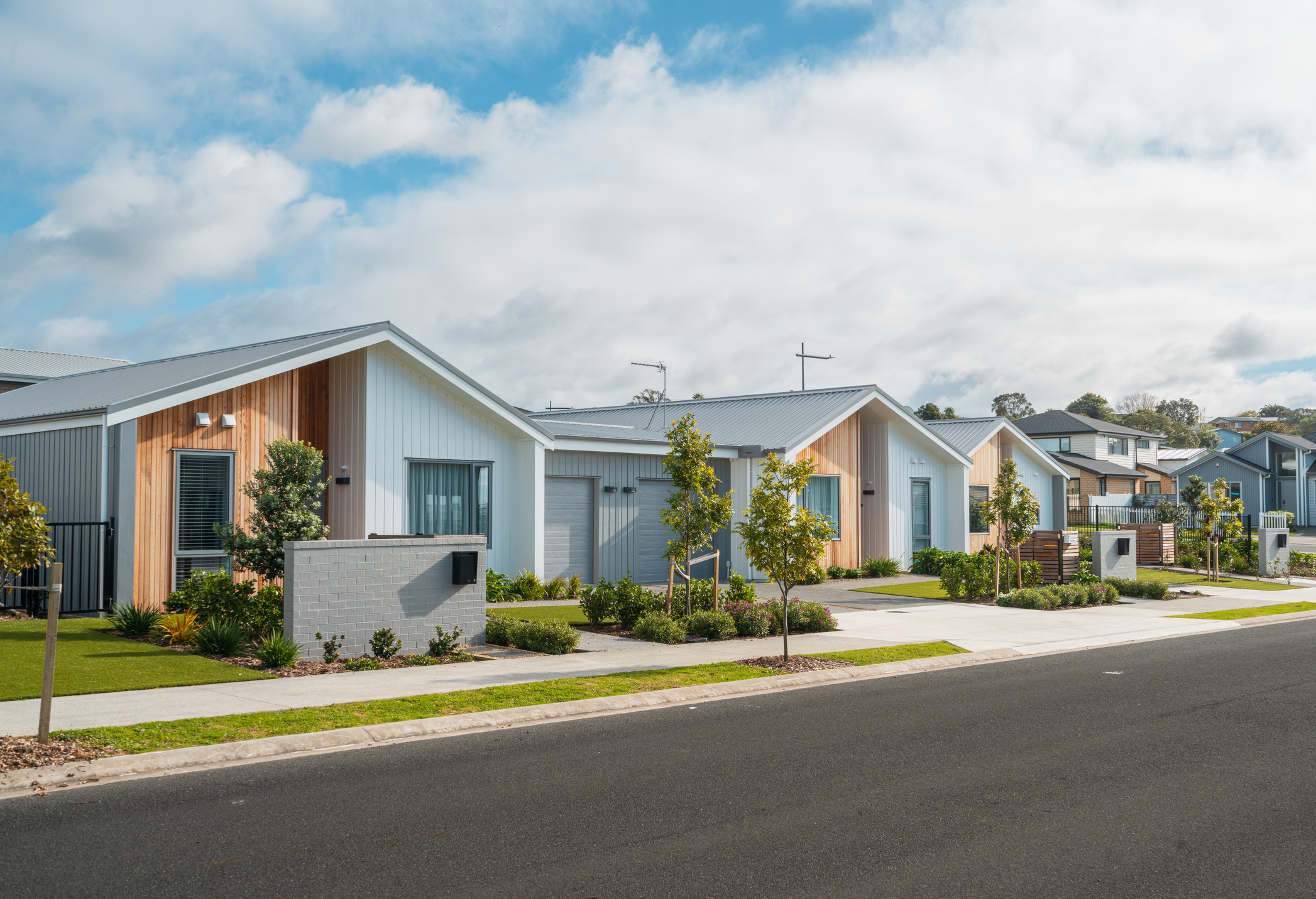Recently built houses