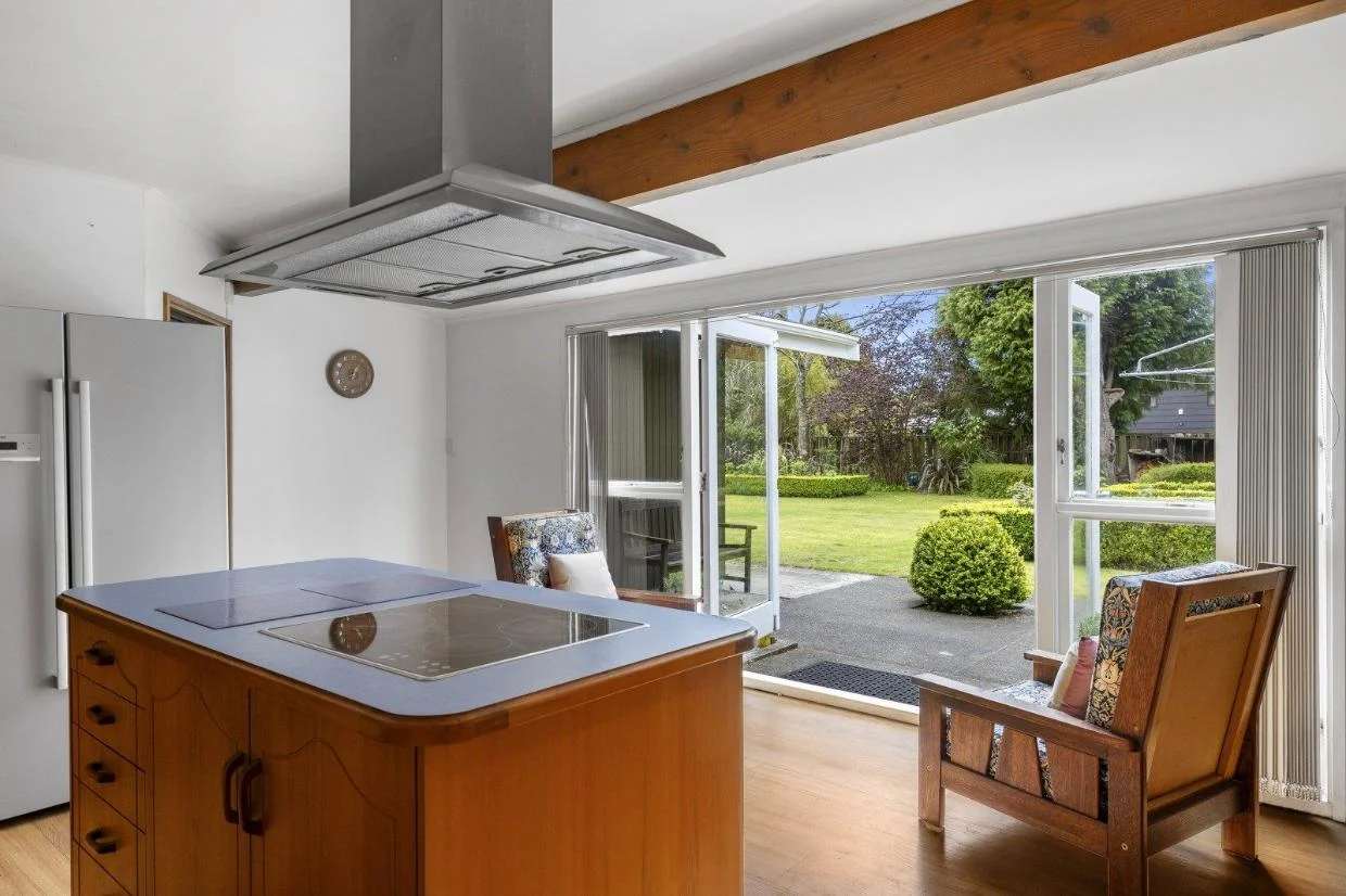The spacious kitchen will accommodate family living as well a visitors.