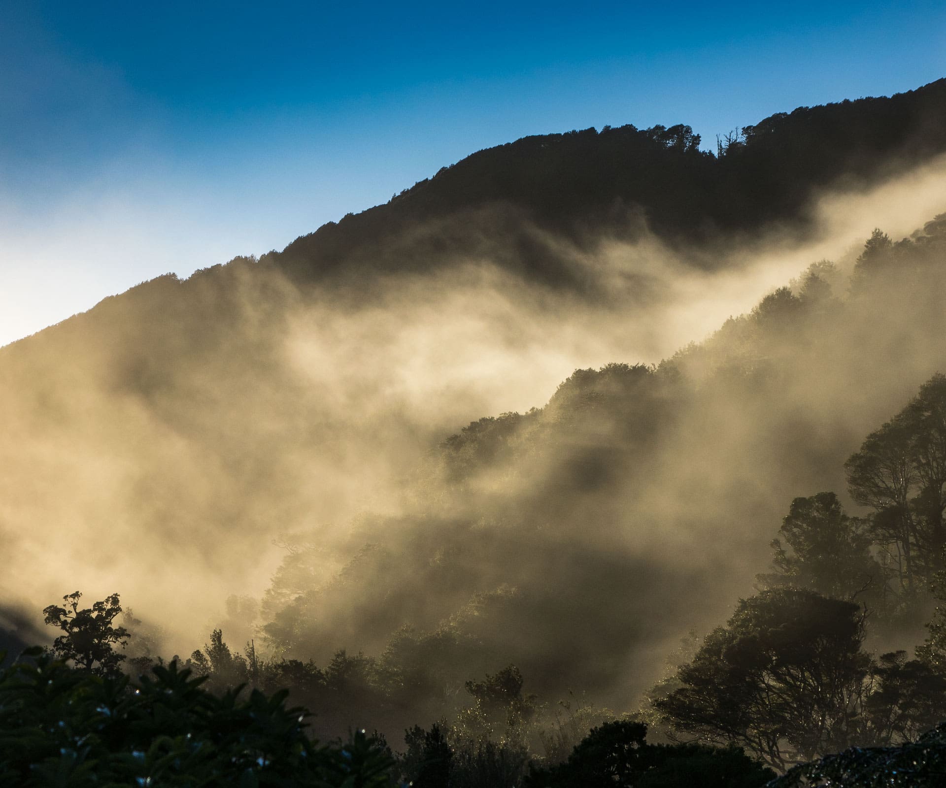 View of the surrounding hills