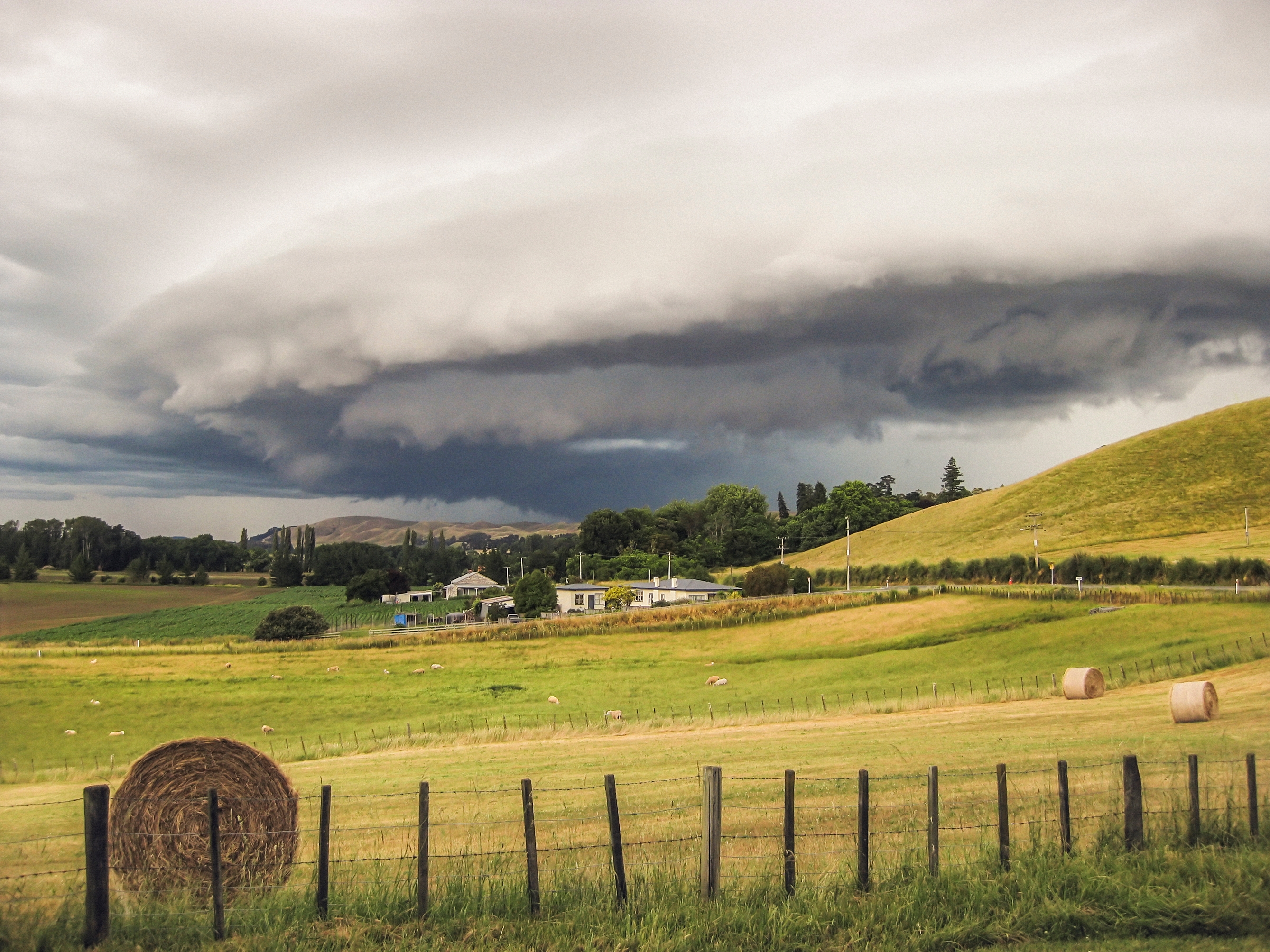 Storm over rural house nz