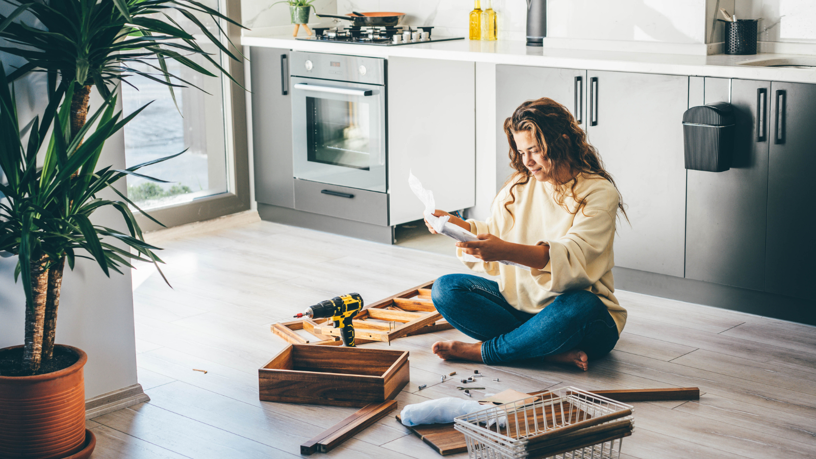 Kitchen renovation lady DIY