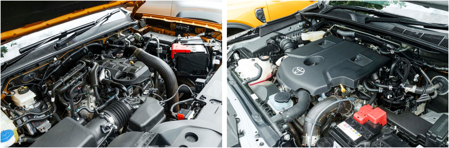 2023 Ford Ranger Wildtrak vs Toyota Hilux SR5 Cruiser comparison review