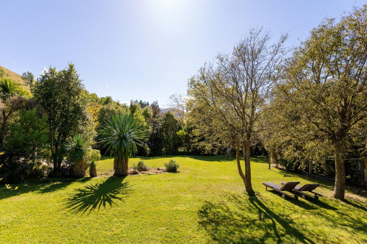 Gorgeous garden filled with trees. 