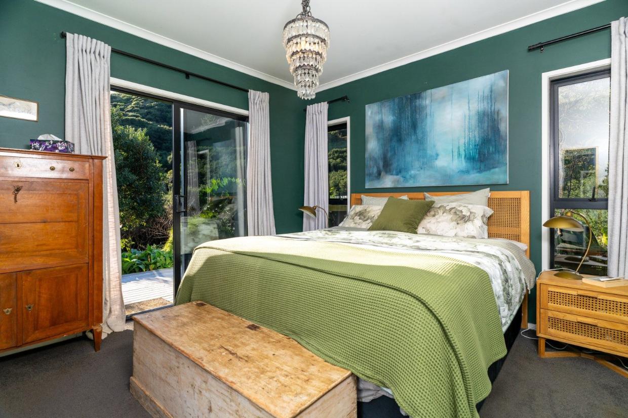Interior of one of the four bedrooms
