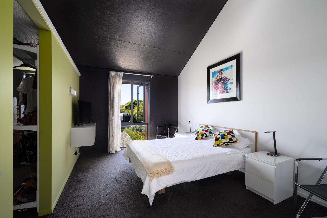 This is one of three bedrooms in the main house