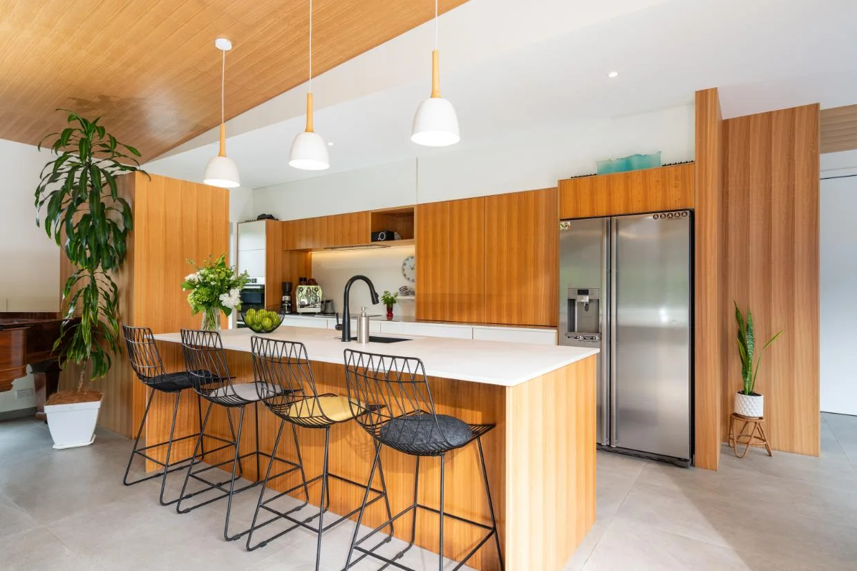 The kitchen was done by interior designer Anita Fijn.