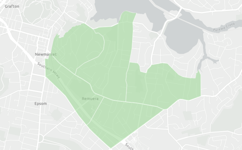 Remuera map.