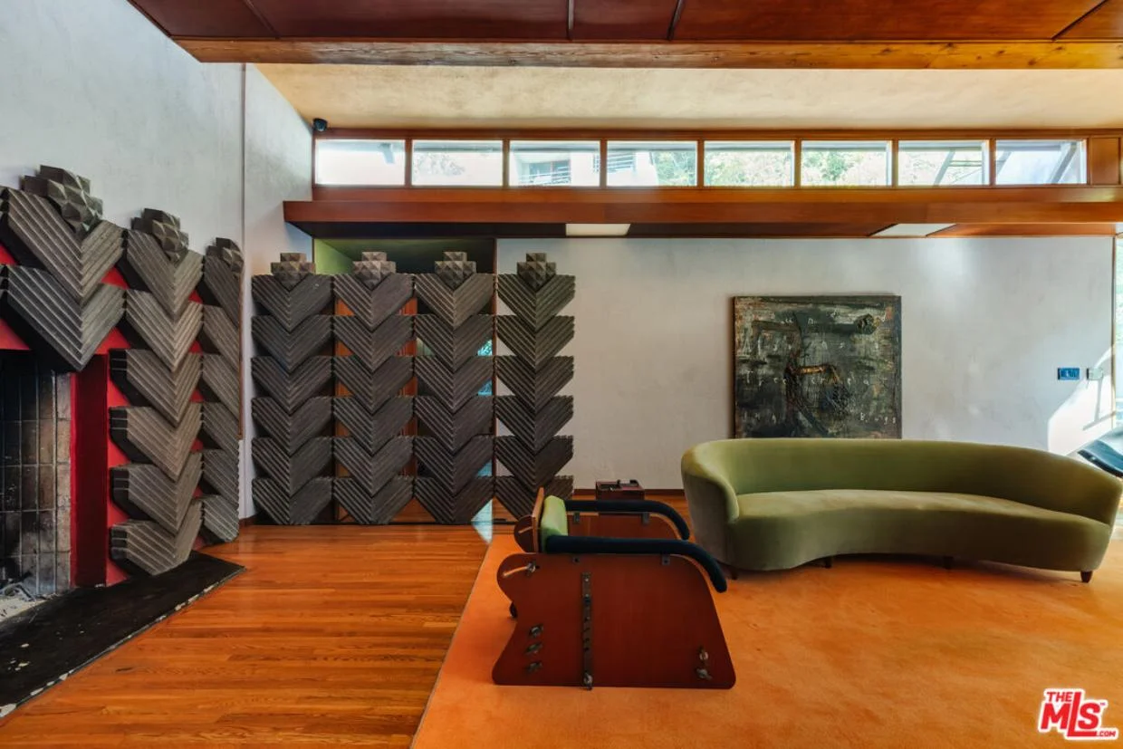Interior of David Lynch's LA home