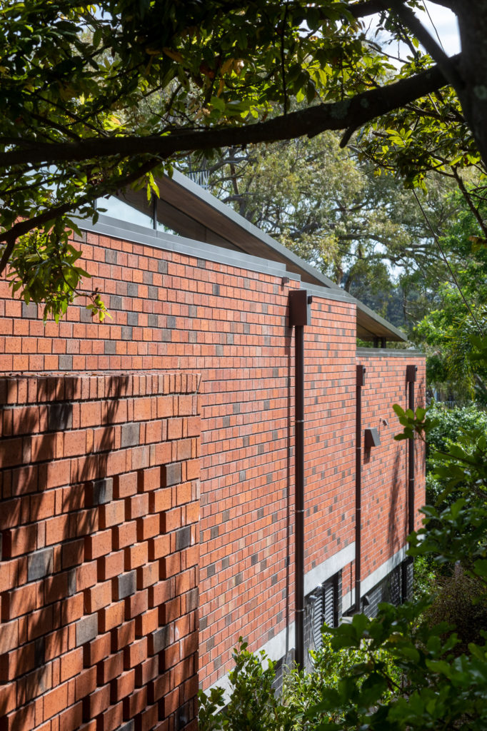 External brick walls