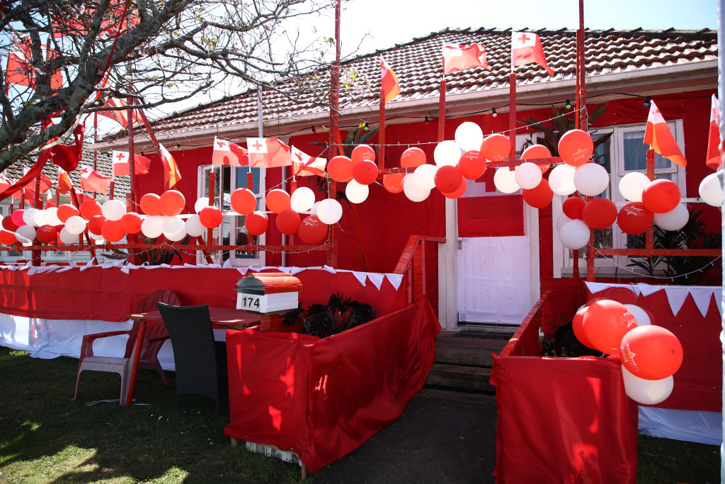 Rockfield Road, Ellerslie, in Tongan red in 2018.