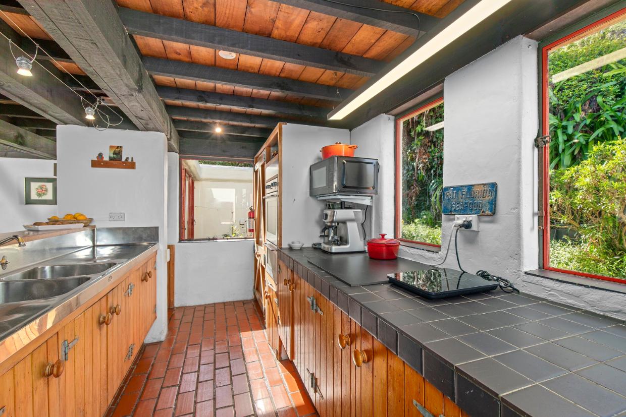 Galey kitchen in Hunt house, Lower Hutt