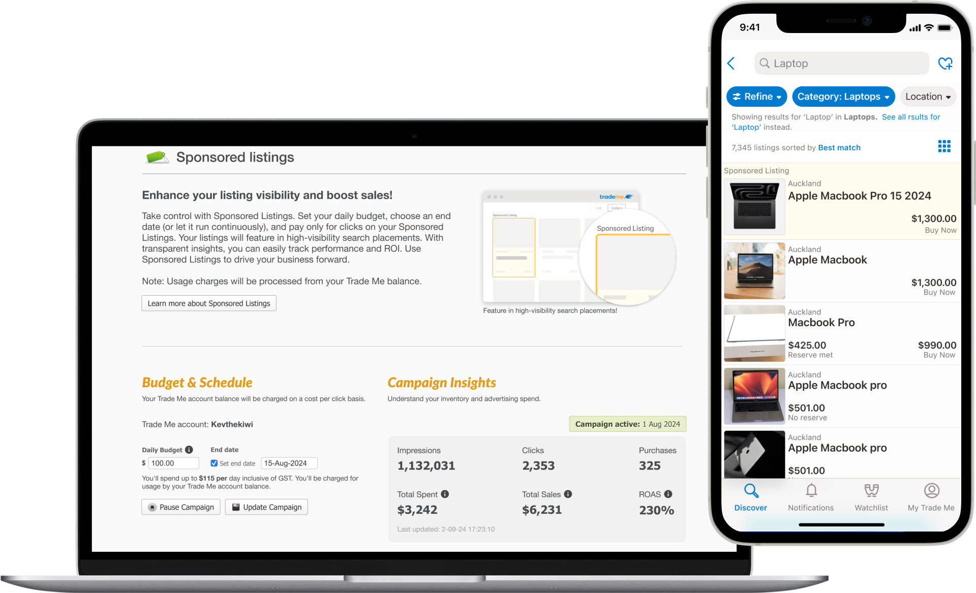 Trade Me Sponsored Listings Overview - Tradevine