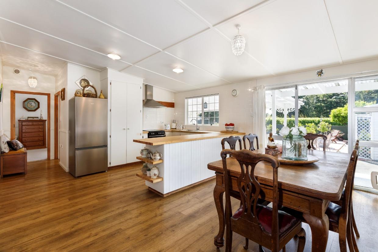Modern kitchen inside.