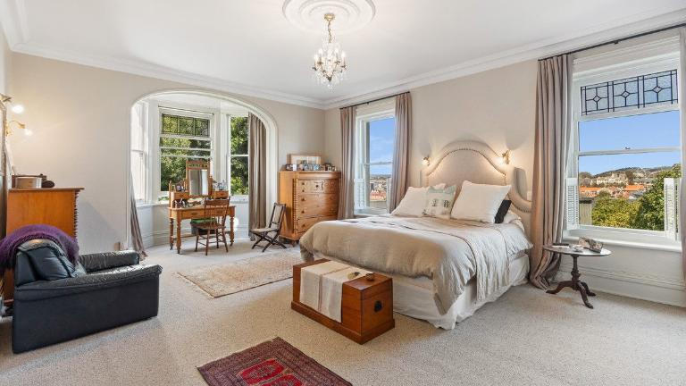 There is ample space in most rooms, especially the main bedroom. Photo: Columbs & Co