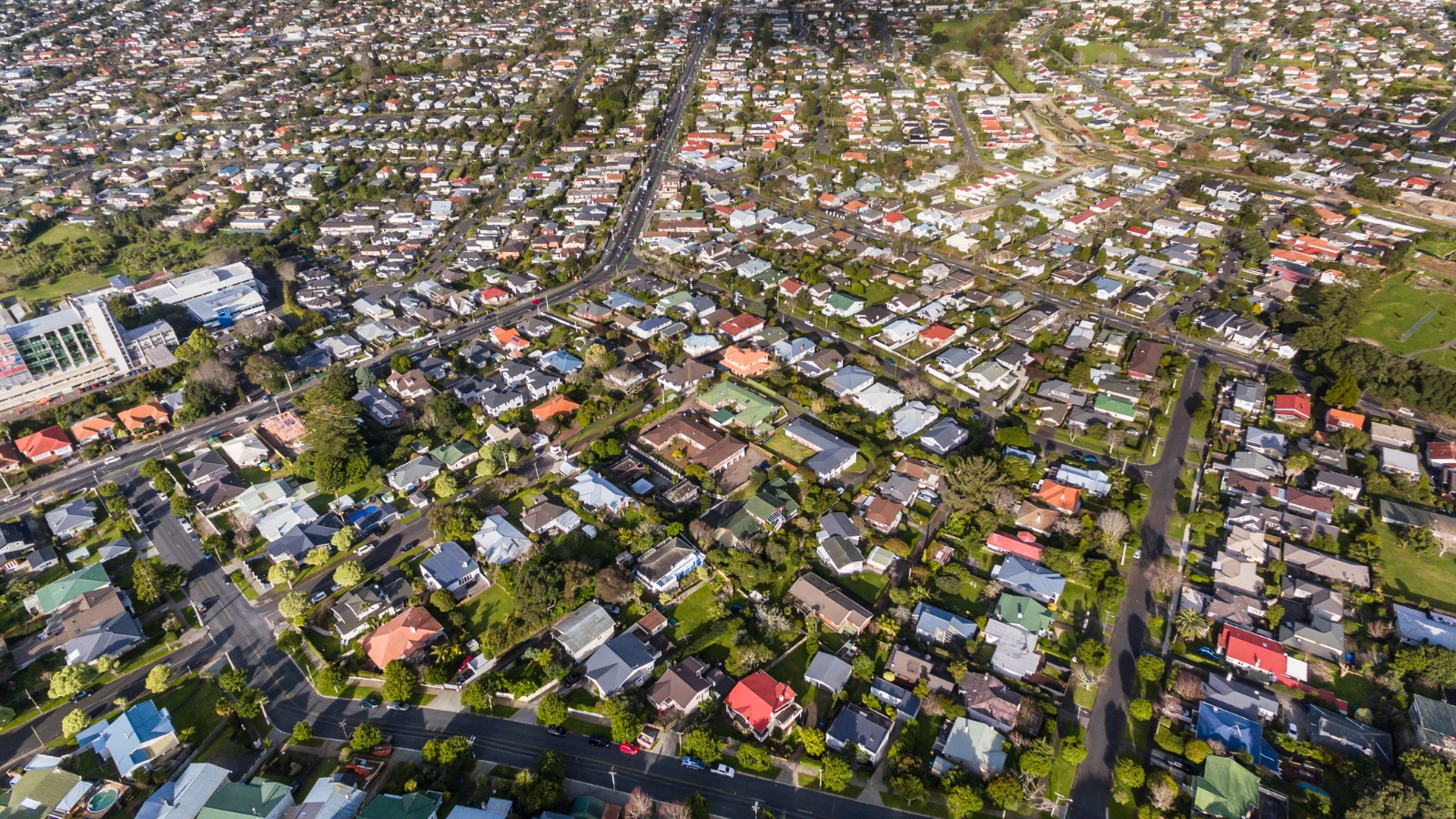 Auckland from the sky. 