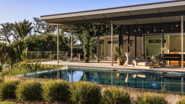Landscaping is well established throughout the property and includes many native species. Photo: NZ Sotheby's