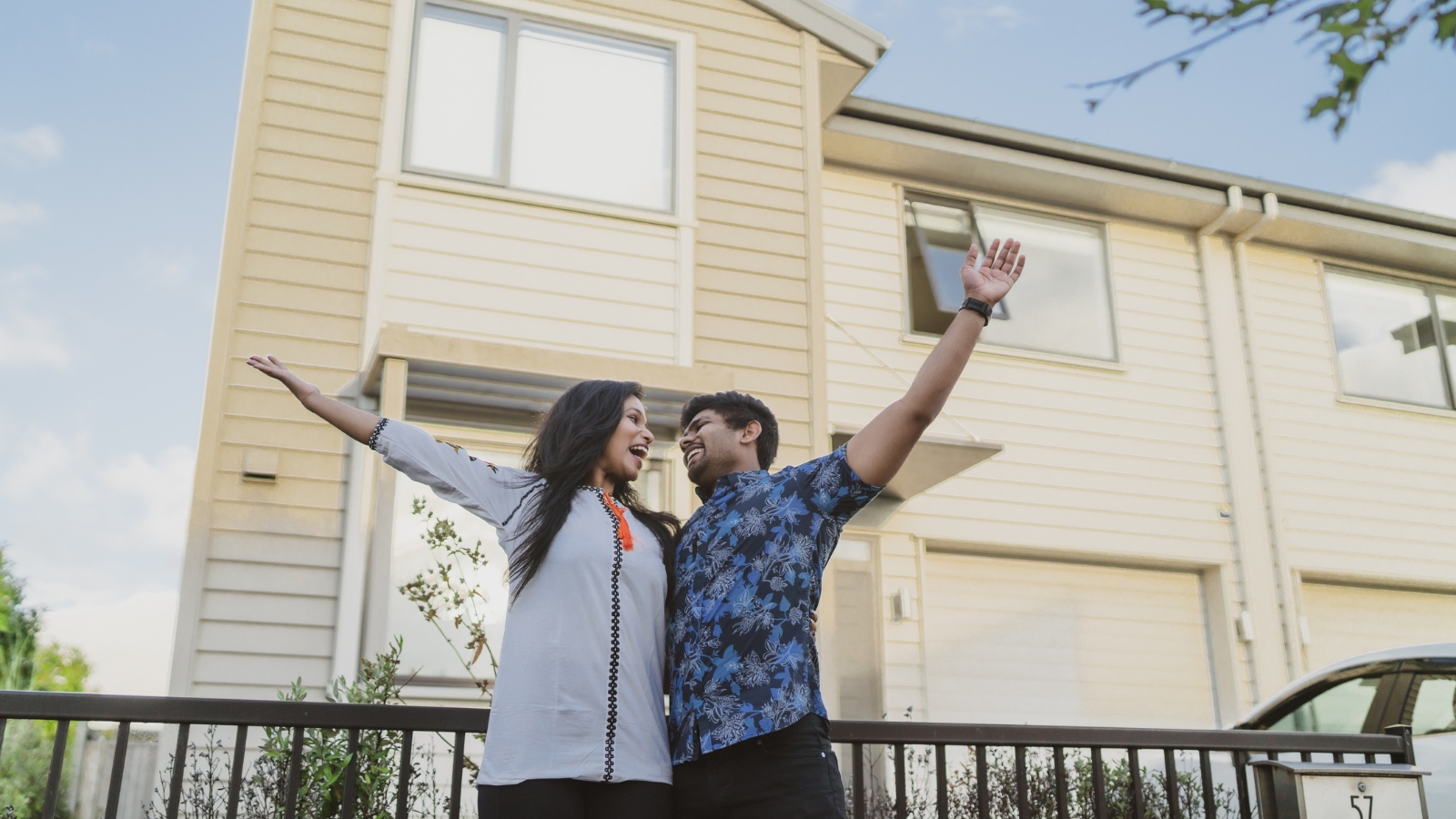 First home buyers celebrating