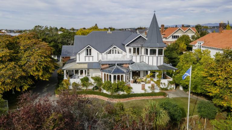 Spread over two titles, this 1669m² Timaru property is a grand home in every sense of the word. But it wasn’t always this large. Photo: Harcourts