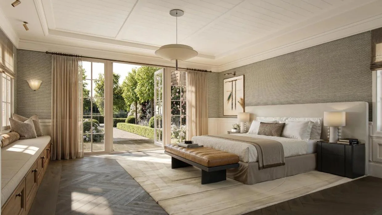 An artist’s impression of a bedroom