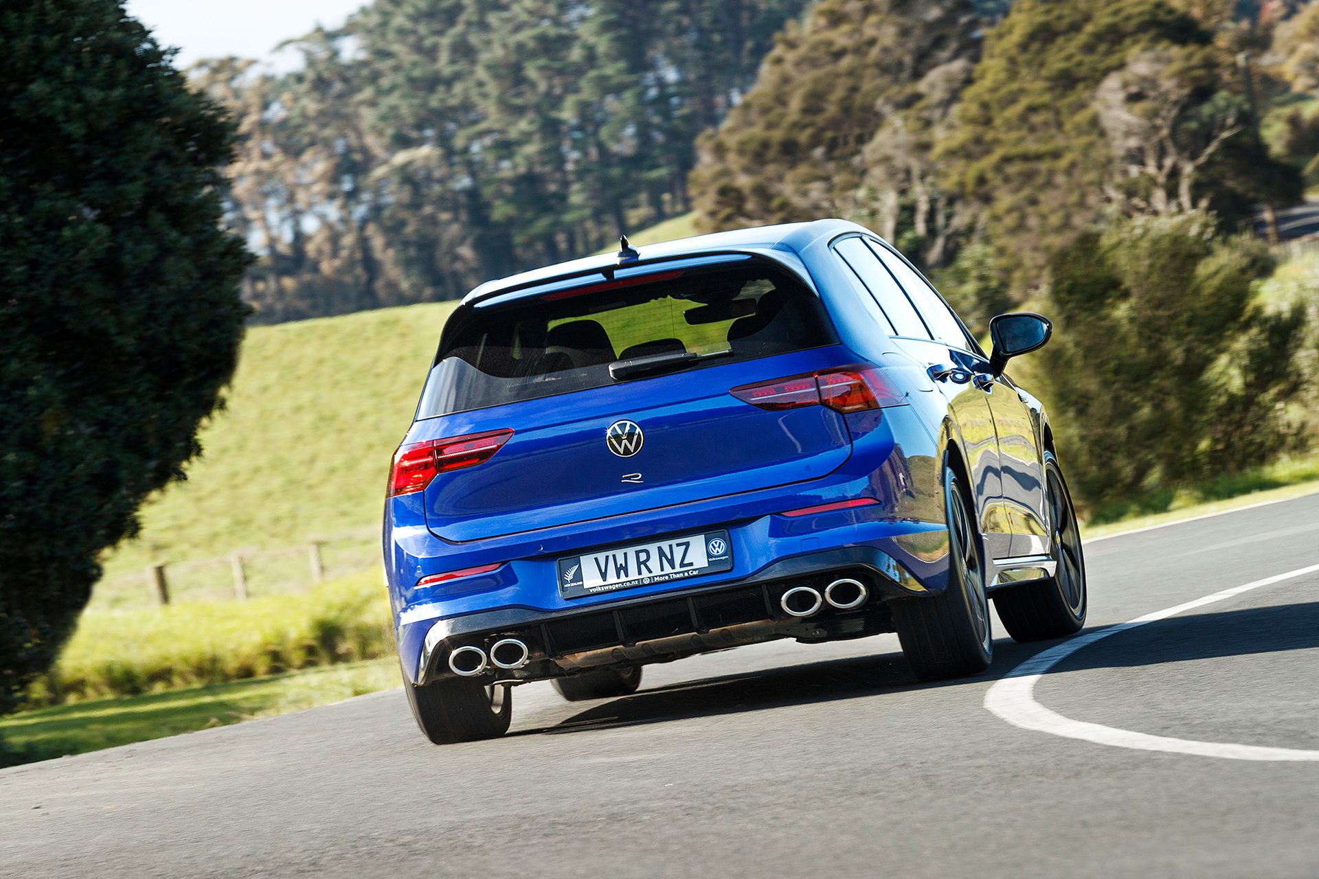 2022 Volkswagen Golf R Rear Action