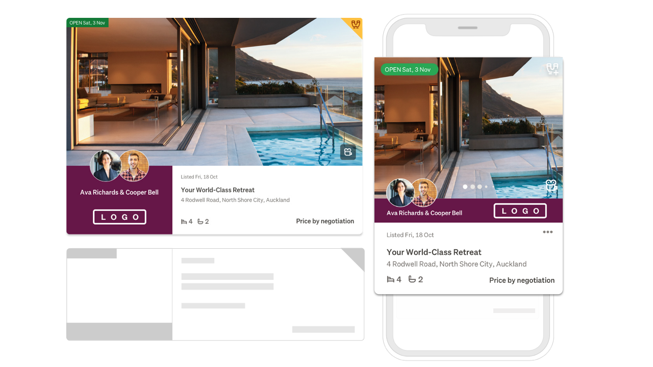 Listing products and upgrades Trade Me Property