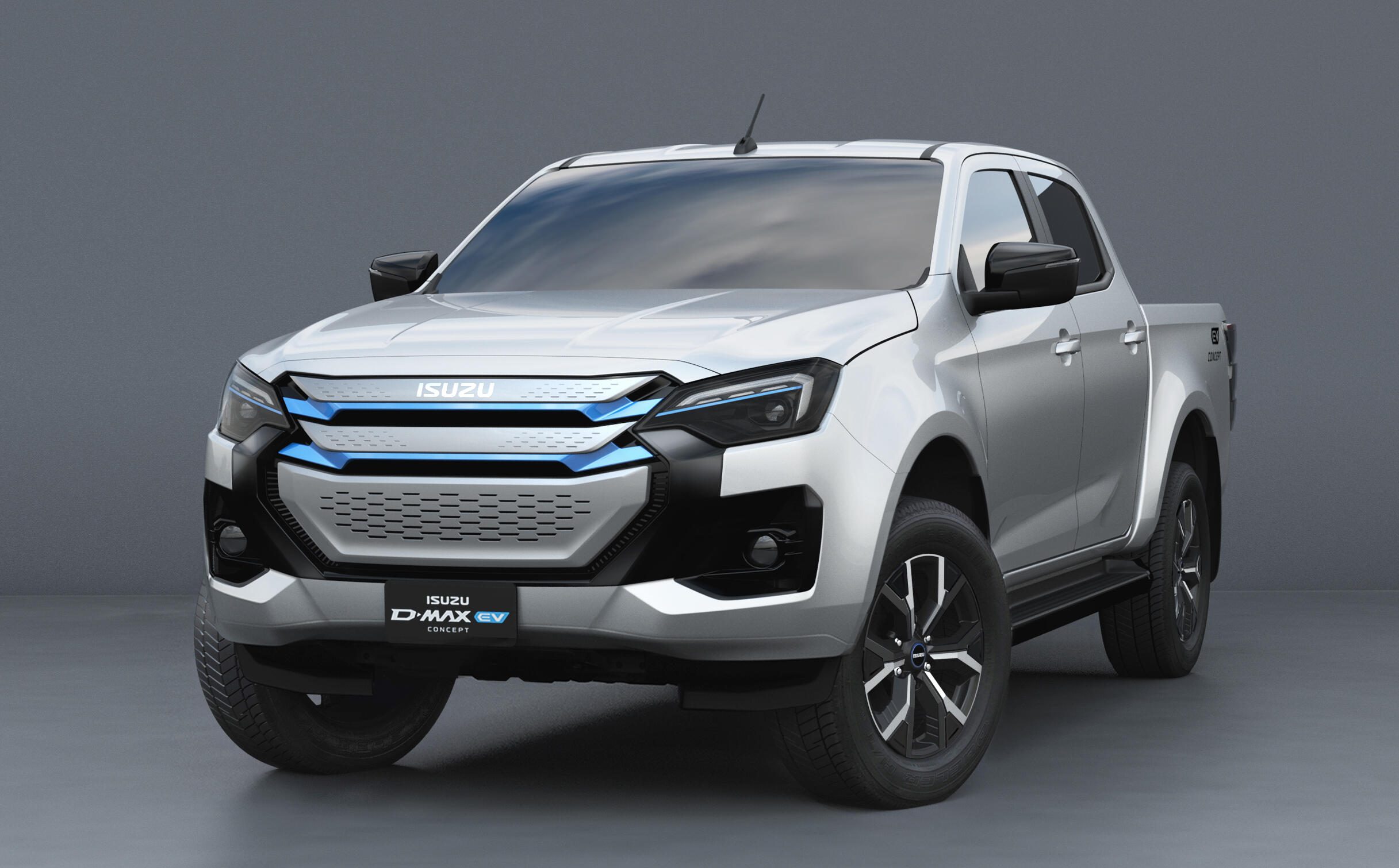 Isuzu Dmax electric ute front shot