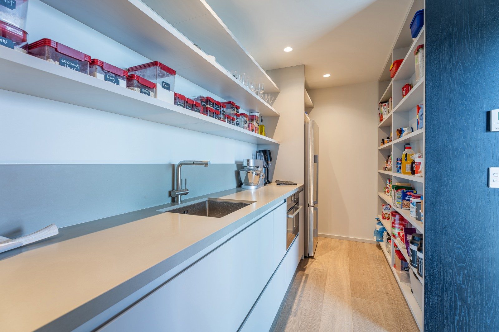 A scullery tucked away and out of sight.