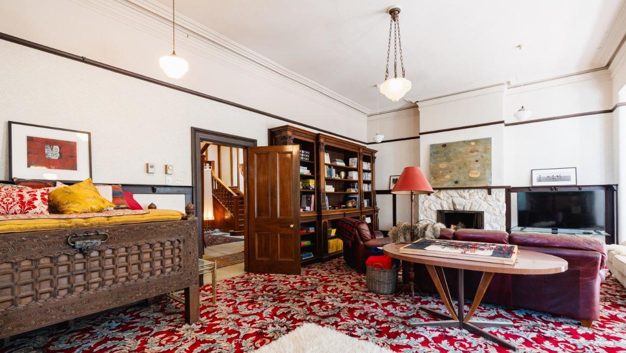 High ceilings and picture rails at the Dunedin house