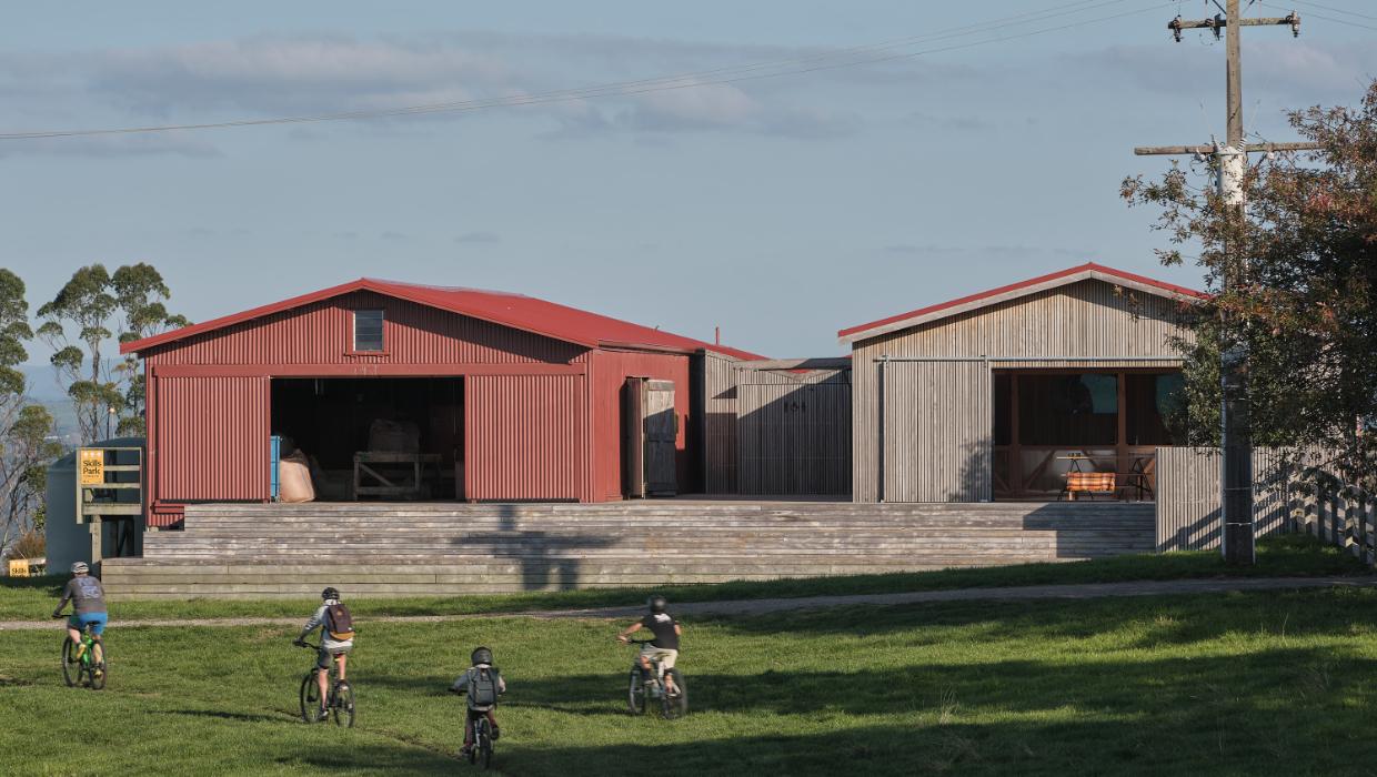 Summerhill Community Shed in Pāpāmoa, designed by Leith Macfarlane is the Small Project winner. Photo: Sam Hartnett