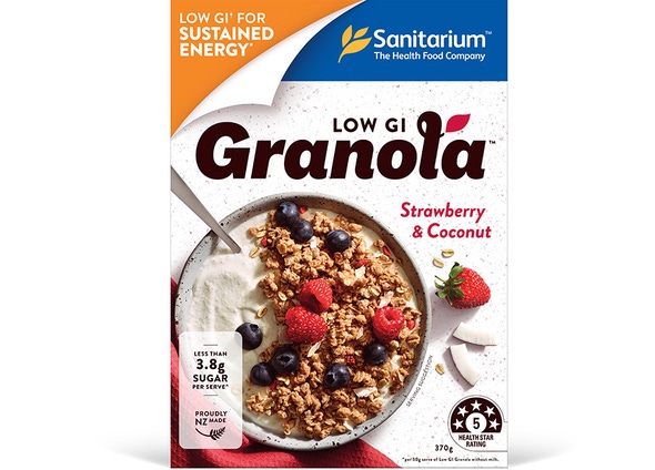 Low GI Granola Strawberry Coconut
