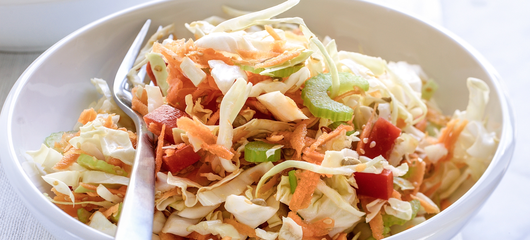 Light summer coleslaw