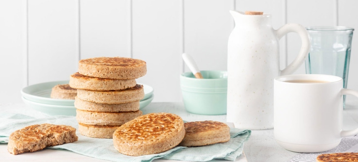 Wholemeal crumpets
