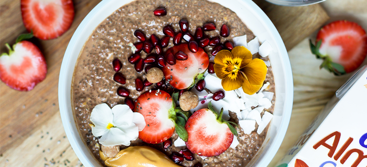 Peanut Butter and Cacao Chia Seed Porridge