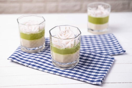 Pandan Coconut Jelly