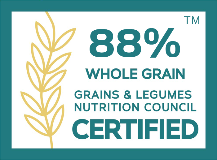 88% Whole Grain Certified