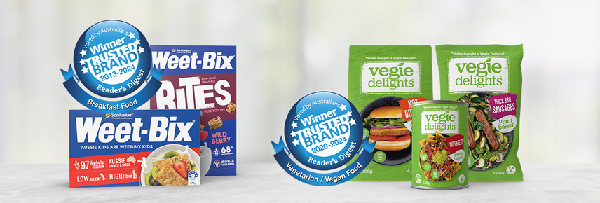 Weet-Bix and Vegie Delights voted Australia’s most trusted brands