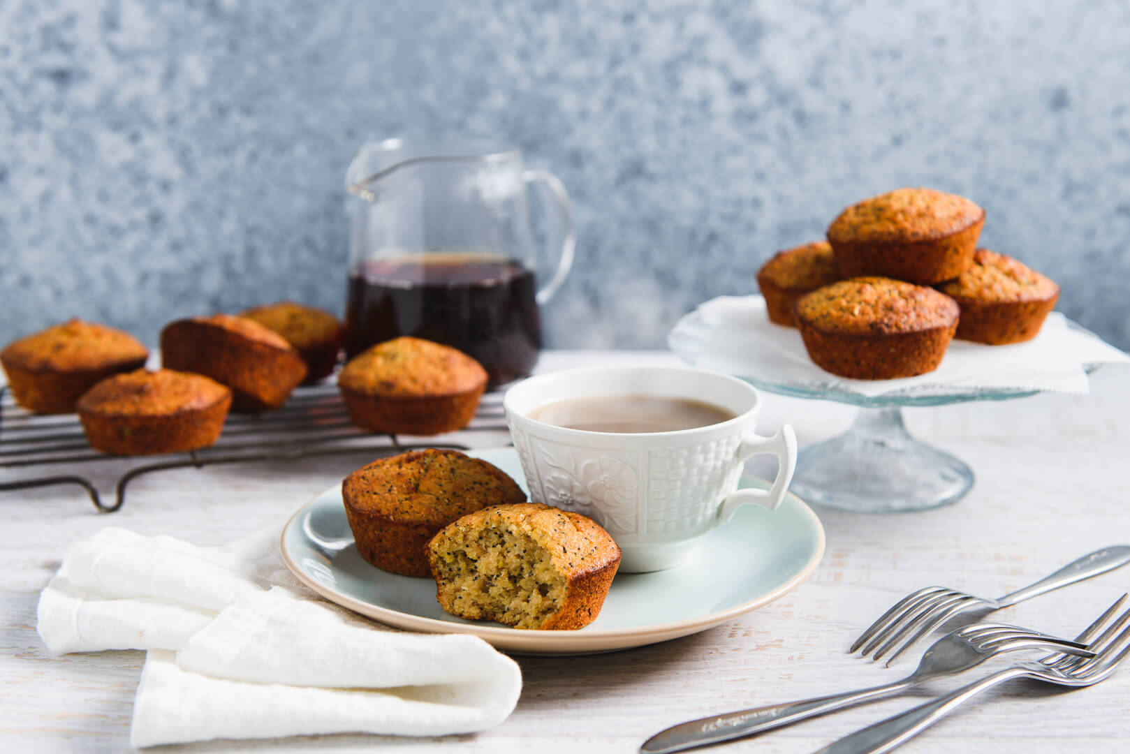 Orange & poppy seed muffins