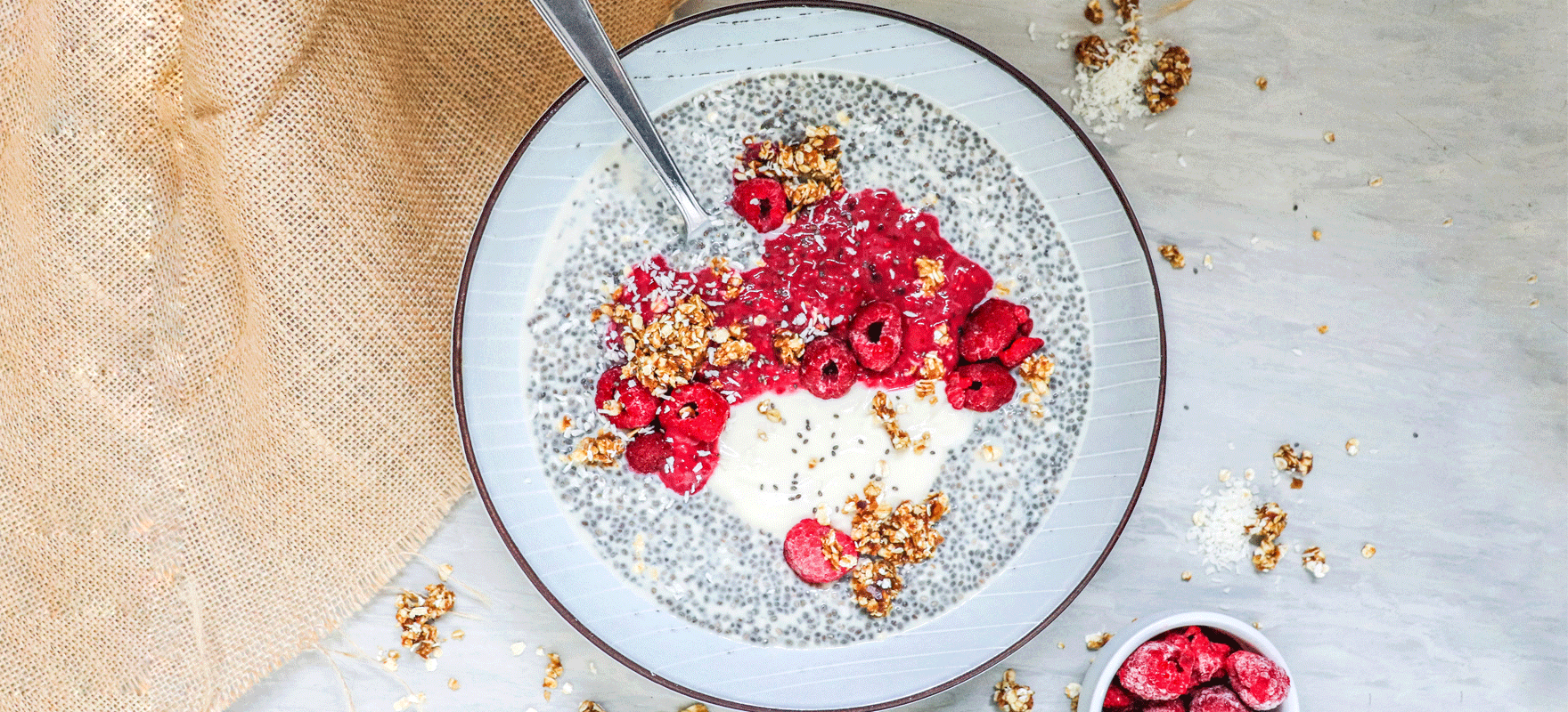 Green Chia Seed Pudding with Raspberry Chia seed Jam Jars – Nuzest NZ